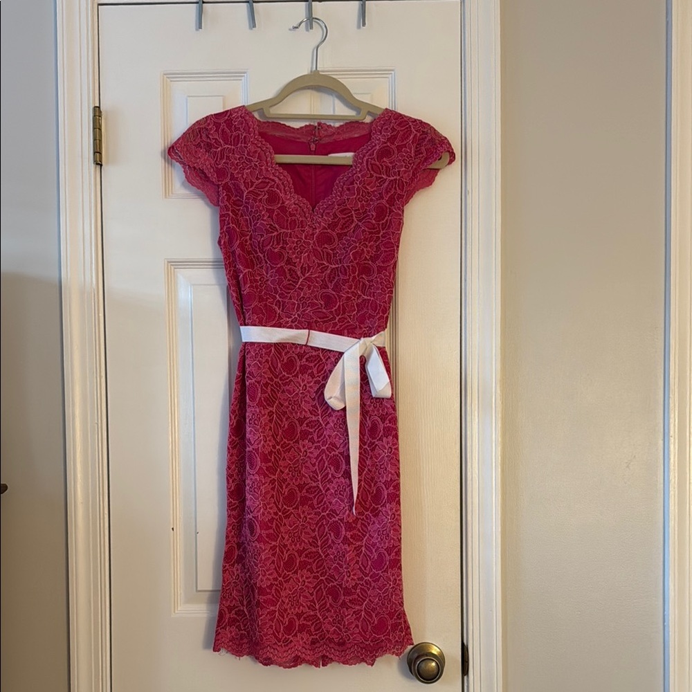 Calvin Klein Pink Lace Dress